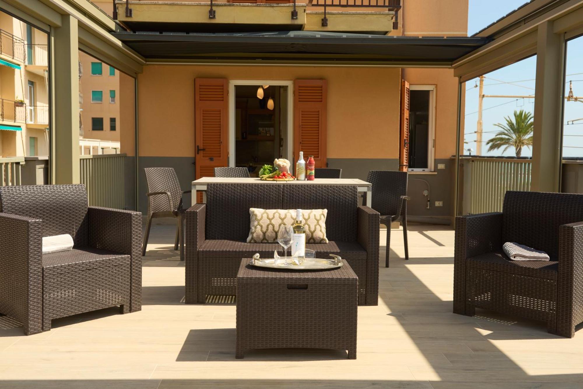 شقة Terrazza Sul Mare A بيترا ليغوري المظهر الخارجي الصورة